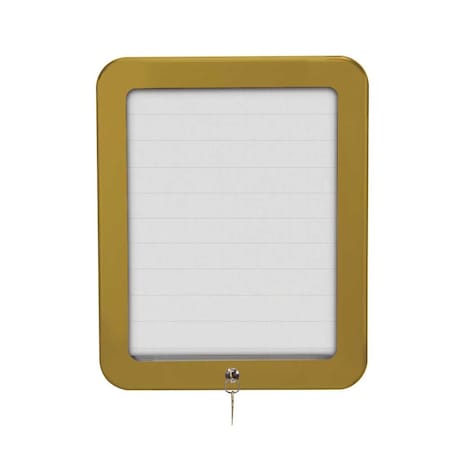 United Visual Products Sliding Door Indoor Enclosed Corkboard, 9 UV9030ACSH-BLACK-KEYLIME